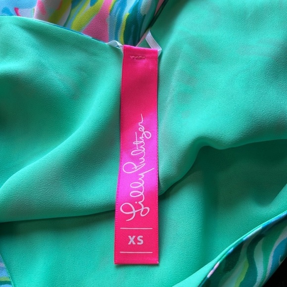 Lilly Pulitzer Florin Reversible Tank Top One In A Melon Green Pink Sz XS - Picture 6 of 12